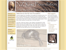 Tablet Screenshot of kiwifoundation.org.nz